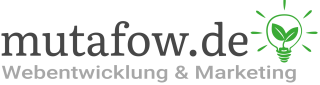 mutafow.de | Webentwicklung, Marketing, SEO aus Leipzig - Logo grau